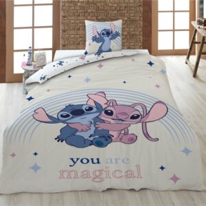 Disney Stitch & Angel policotton duvet cover bed 90cm