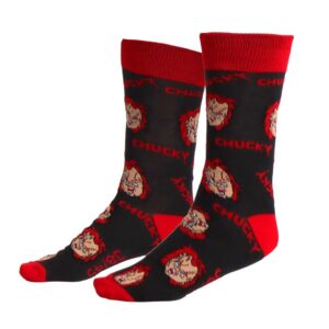 Chucky adult socks