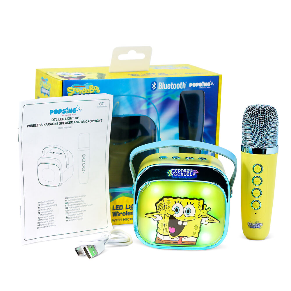 SpongeBob LED Karaoke Speaker and Microphone - Image 9