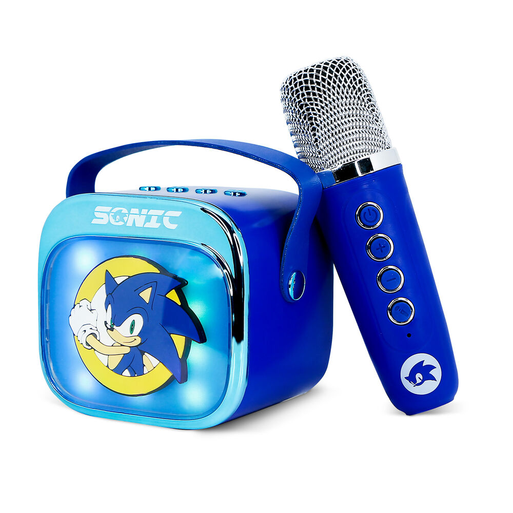 Sonic The Hedgehog LED Karaoke Speaker and Microphone - Image 4