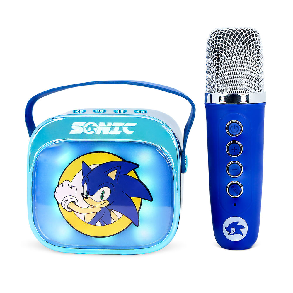 Sonic The Hedgehog LED Karaoke Speaker and Microphone - Image 6