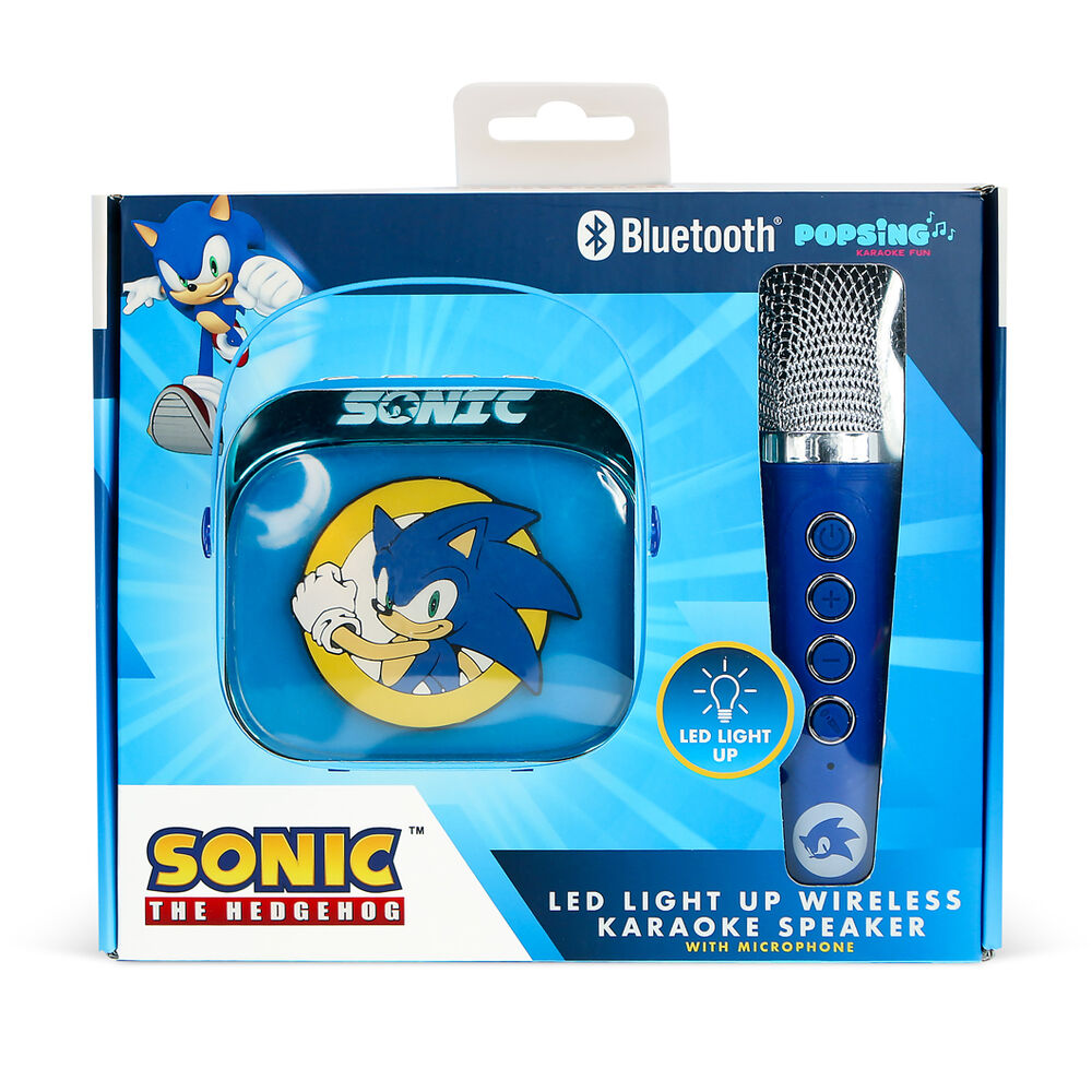 Sonic The Hedgehog LED Karaoke Speaker and Microphone - Image 2