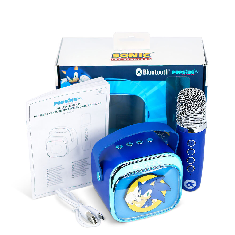 Sonic The Hedgehog LED Karaoke Speaker and Microphone - Image 13