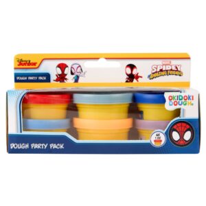 Marvel Spiderman pack 6 mini pots of modelling clay