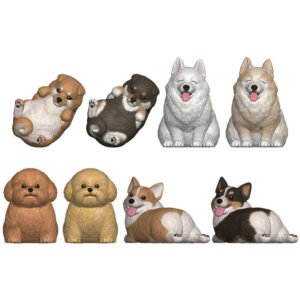 Mocchiri Kororin Dogs assorted figure