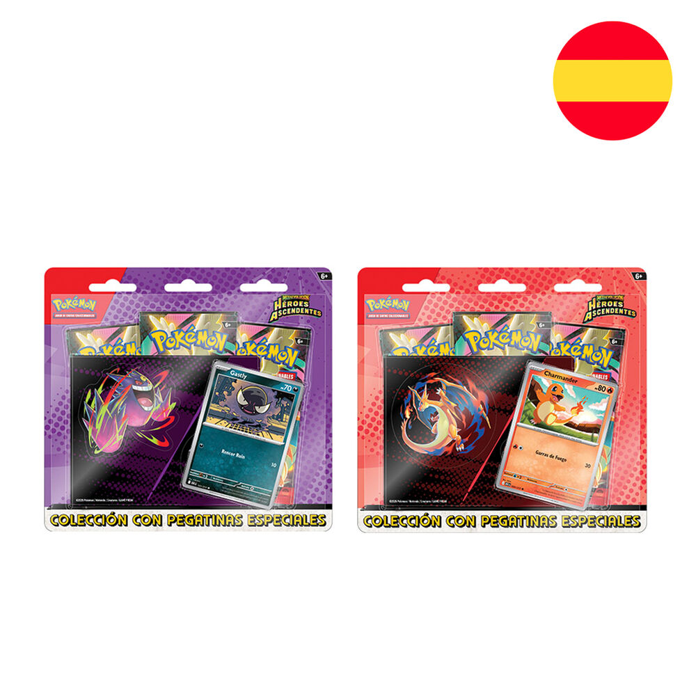 Spanish Pokemon Ascended Heroes Tech Sticker Collection Trading Card game assorted
