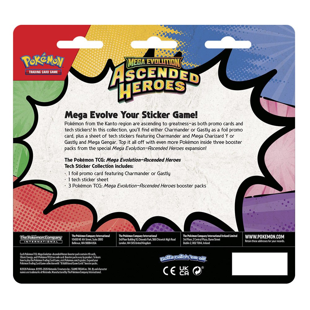 English Pokemon Q1 Tech Sticker Ascended Heroes Trading Card game assorted - Image 5
