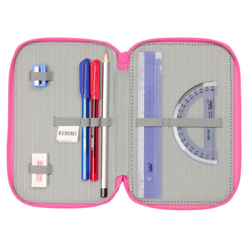 Hello Kitty Kuromi triple pencil case 37pcs - Image 4