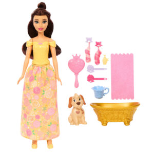Disney The Beauty and the Beast Belle Bath and Brush Dog doll