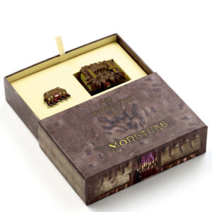 Harry Potter Monster Book gift box with keyring and pin badge