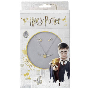 Harry Potter Golden Snitch necklace and earrings set