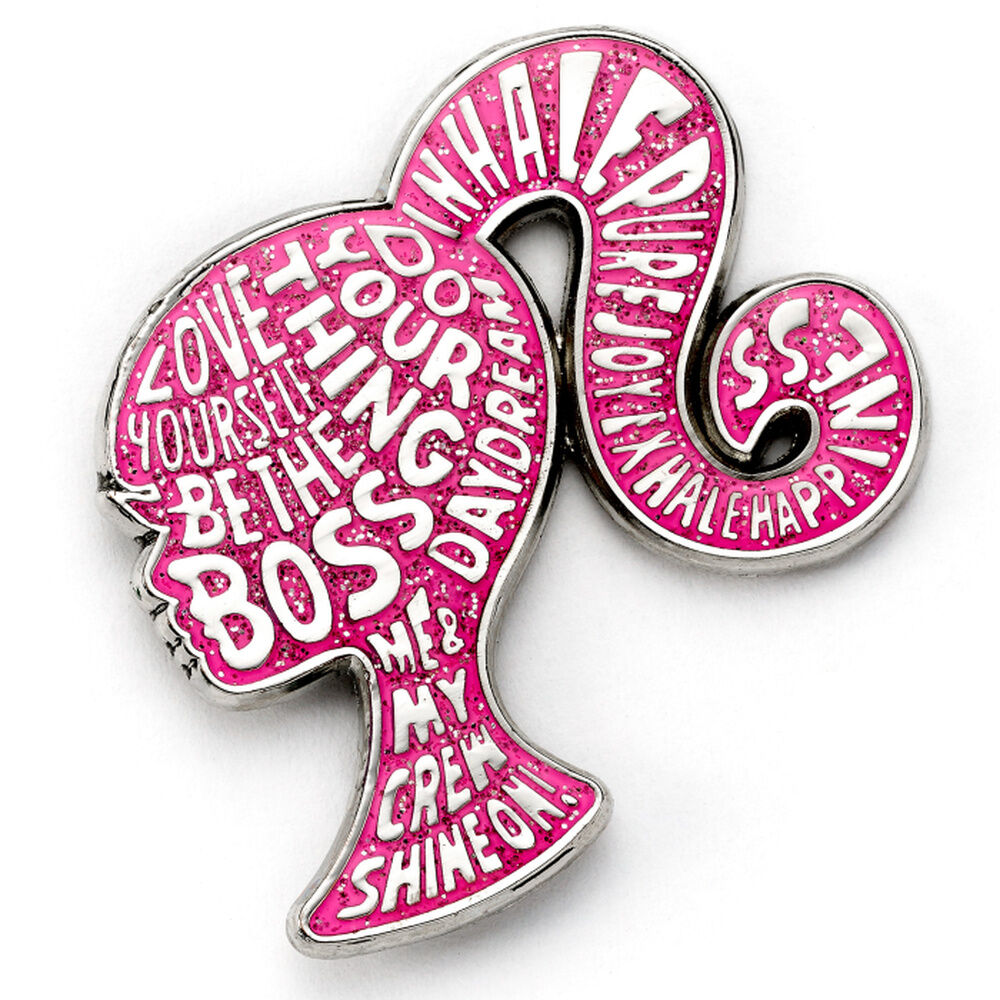 Barbie Sparkly Silhouette pin badge - Image 2