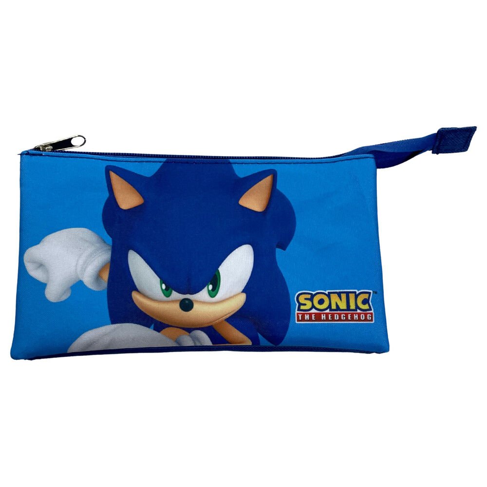 Sonic the Hedgehog triple pencil case