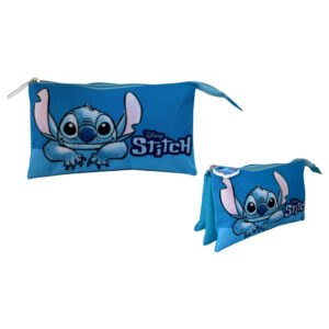 Disney Stitch Smile triple pencil case