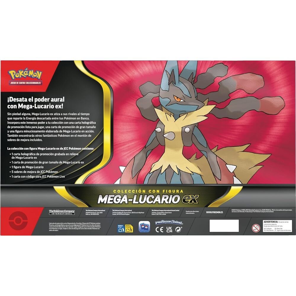 Latin American Pokemon Mega Lucario Ex Blister set collectible cards - Image 4