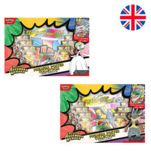 English Pokemon Ascended Heroes Premium Poster Collection Blister game cards assorted