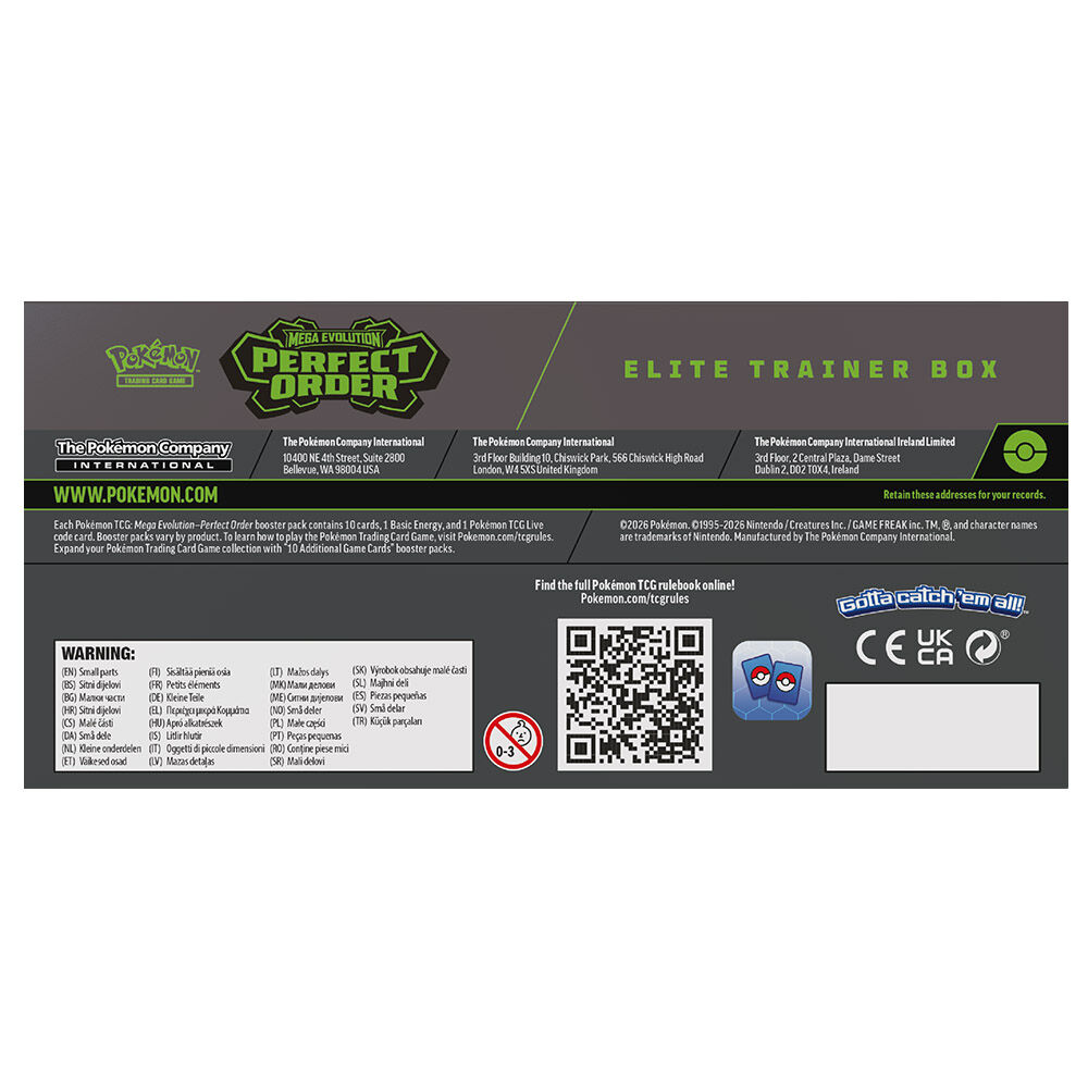 English Pokemon Perfect Order Elite Trainer Card game case - Image 2