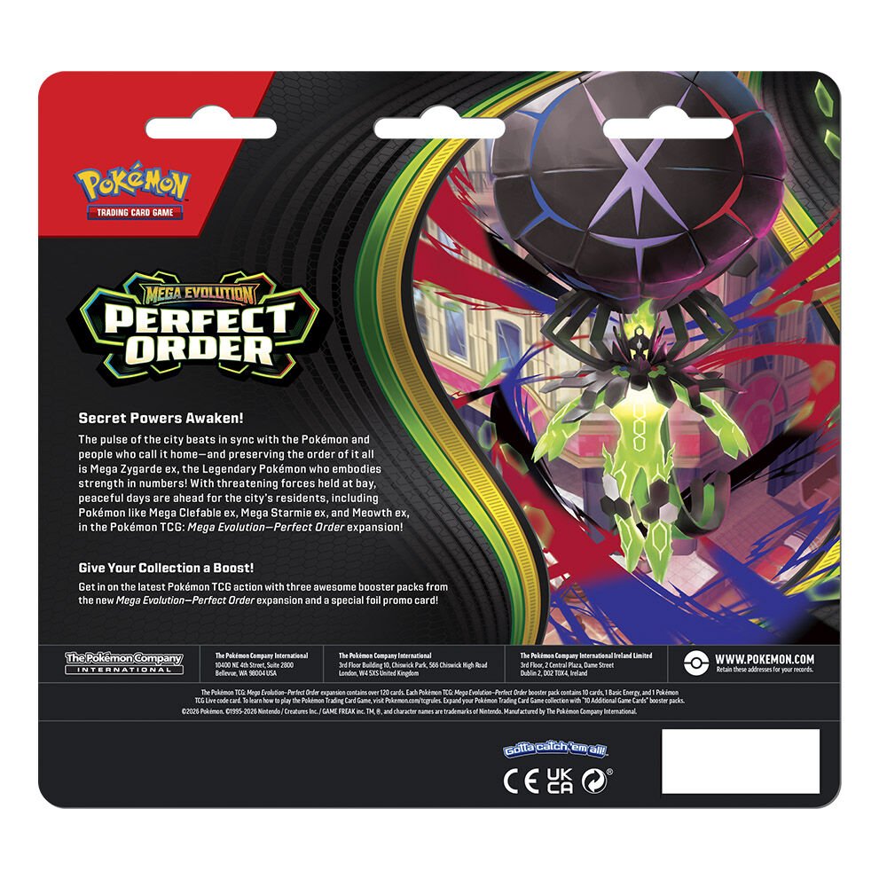 English Pokemon Perfect Order pack of card games 3 envelopes