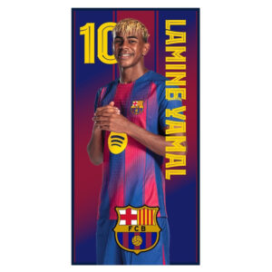 F.C Barcelona Lamine Yamal microfibre beach towel