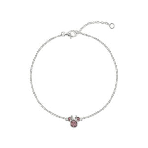 Disney Minnie February sterling silver bracelet