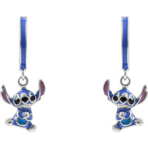 Disney Stitch Charm sterling silver earrings