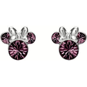 Disney Minnie February sterling silver earrings