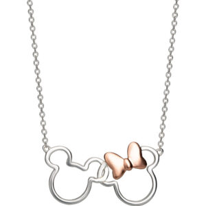 Disney Mickey & Minnie sterling silver necklace