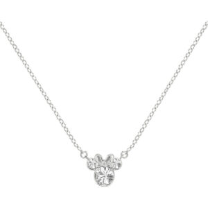 Disney Minnie April sterling silver necklace