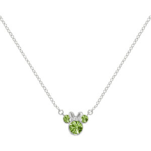 Disney Minnie August sterling silver necklace
