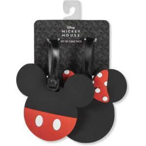 Disney Mickey & Minnie set of 2 luggage labels