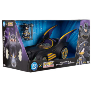 Sonic The Hedgehog Shadow Batman figure + Batmobile