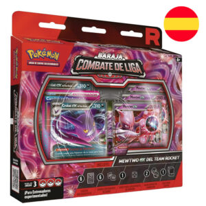 Spanish Pokemon Mewtwo Ex Team Rocket Battle Deck collectible trading card game