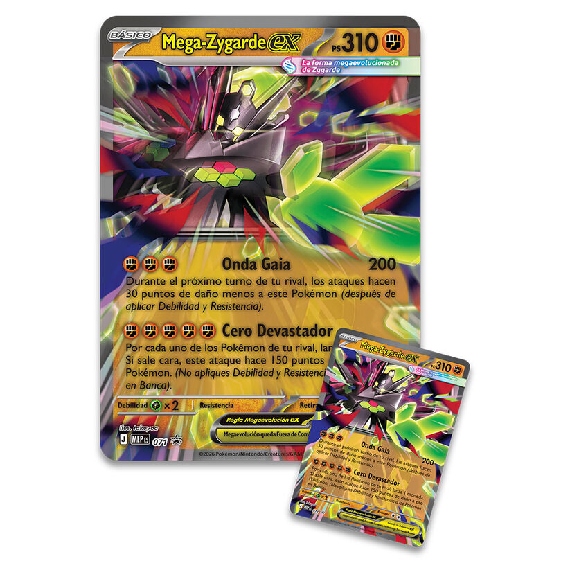 Spanish Pokemon Mega-Zygarde Premium Ex blister pack card game - Image 2