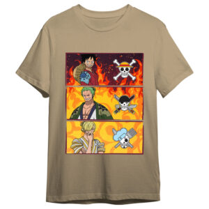 One Piece Monkey D. Luffy, Roronoa Zoro & Sanji adult t-shirt