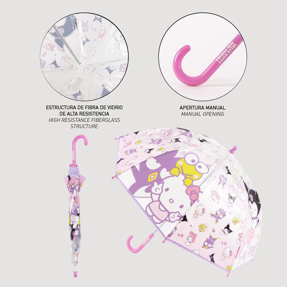 Hello Kitty and Friends POE manual umbrella - Image 4