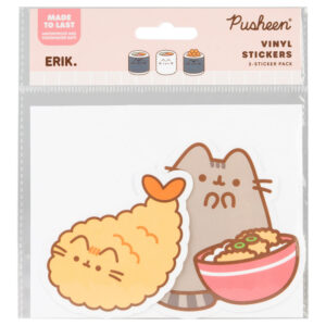 Pusheen Sushi Roll set of 2 vinyl stickers