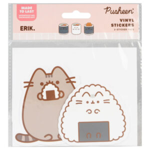 Pusheen Sushi Roll set of 2 vinyl stickers