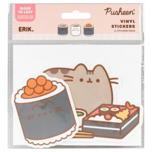 Pusheen Sushi Roll set of 2 vinyl stickers