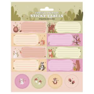 Forest Animals adhesive labels