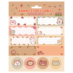 Kawaii adhesive labels