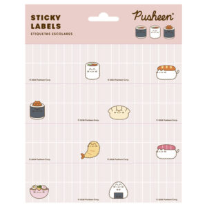 Pusheen Sushi Roll adhesive labels