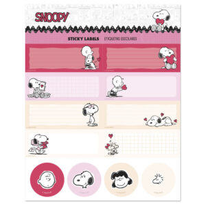 Snoopy Peanuts Love Season adhesive labels
