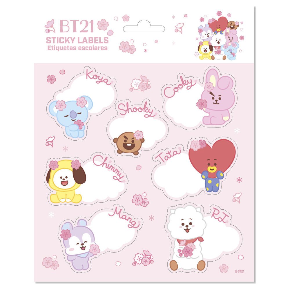 BT21 premium adhesive labels