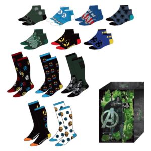 Marvel The Avengers assorted adult 12 socks set