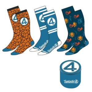 Marvel Fantastic Four assorted adult 3 socks set