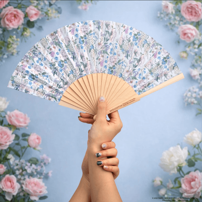 Foldable Fan - Bridgerton S4 Pattern Lis