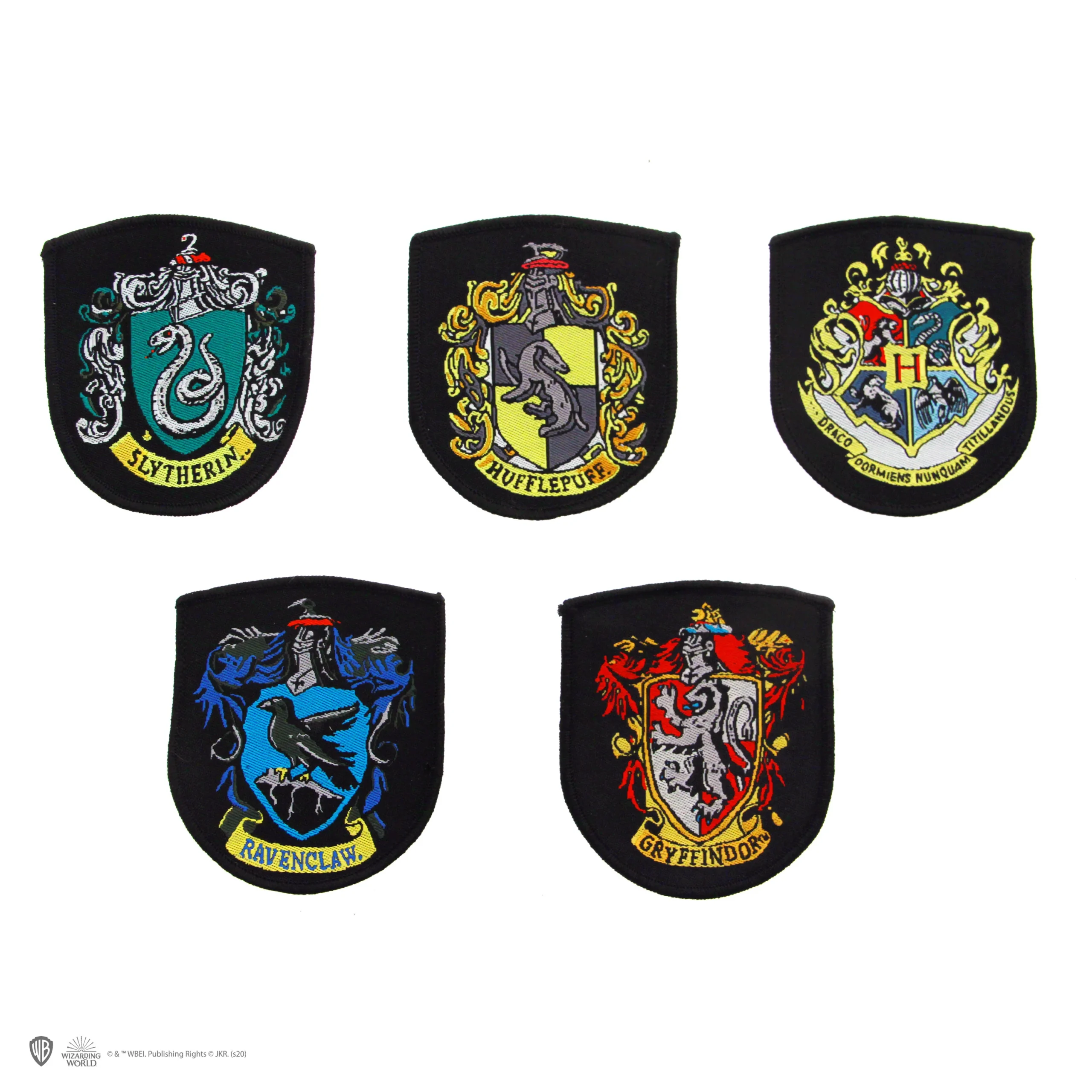 Set of 5 Harry Potter Crests Patches