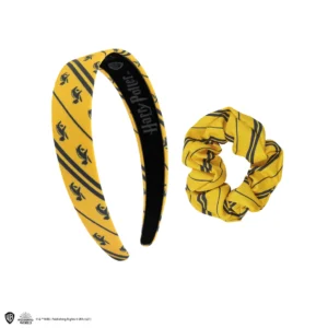 Hair Accessories Headband scrunchy bow Set of 2 - CLASSIC - Hufflepuff