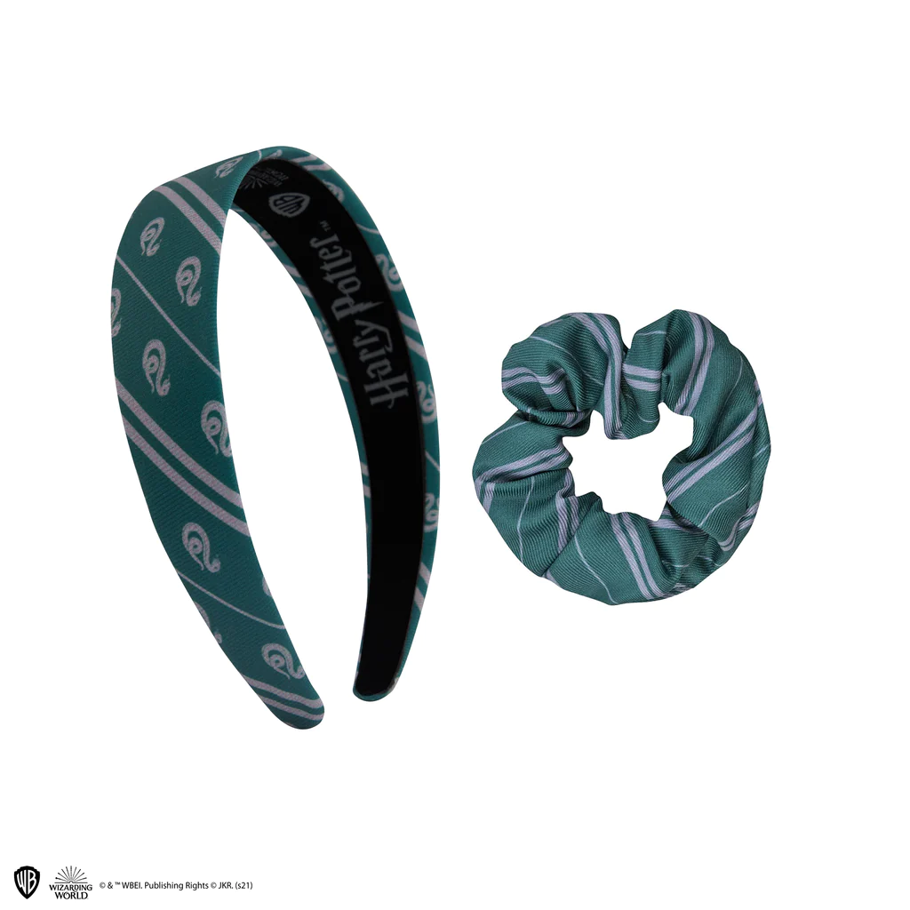 Hair Accessories Headband scrunchy bow Set of 2 - CLASSIC - Slytherin
