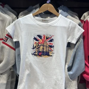 White Liverpool Printed Skinny T-Shirt